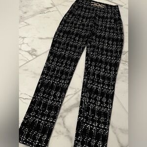 New Black and White Plaid Pants